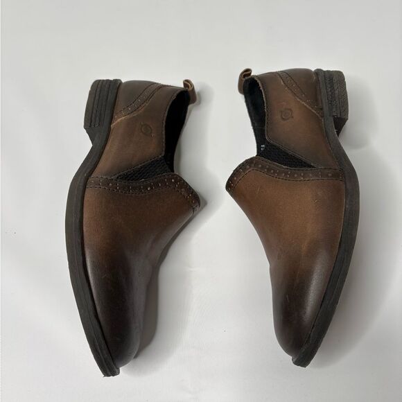 Women’s Born Brown Leather Slip-On Shoes - Picture 2 of 7